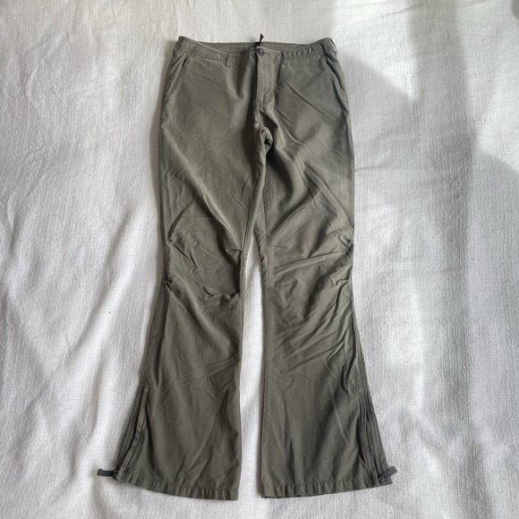 VTG Abercrombie & Fitch Cargo Pant 4 Green Grunge Military Y2K Paratrooper Flair